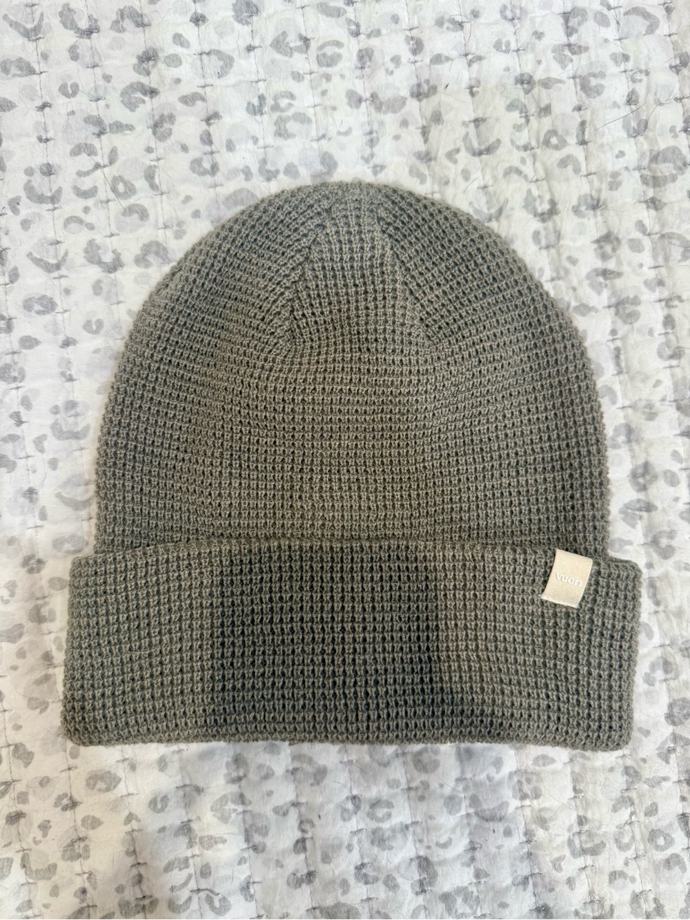 VUORI Knit waffle Beanie grey one size